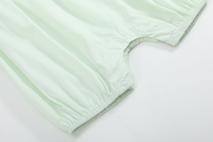 Mint Green Ruffle Jumper Romper - Lil Cactus