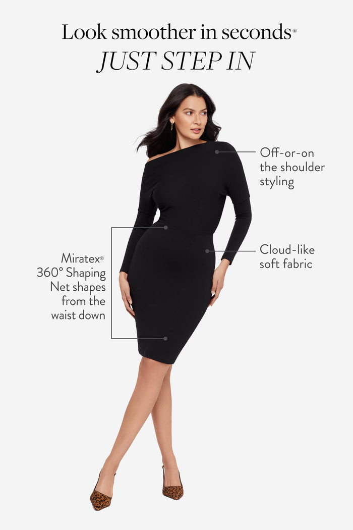 Miraluxe Demi Dress in Black