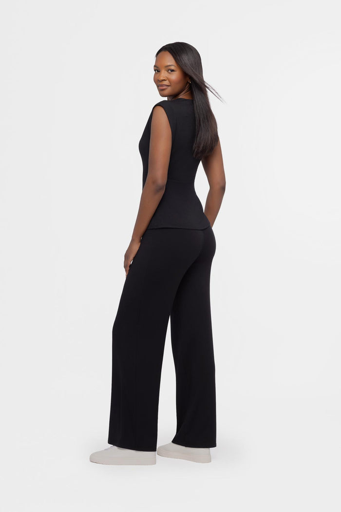 Miraluxe Sleeveless Top in Black