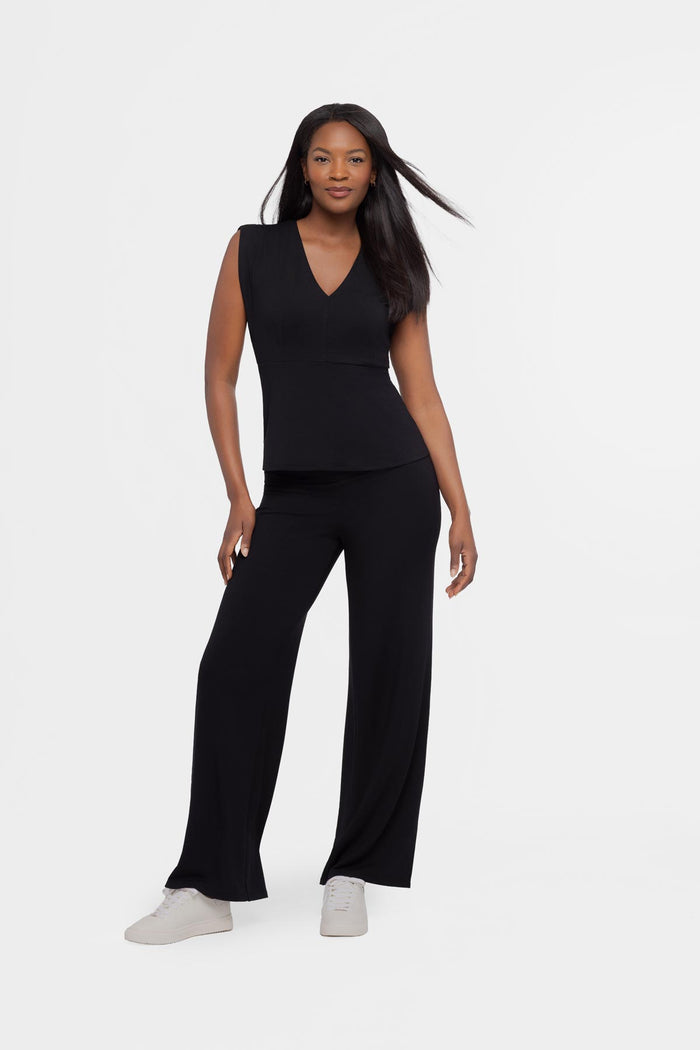 Miraluxe Sleeveless Top in Black