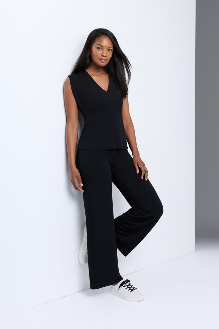 Miraluxe Sleeveless Top in Black
