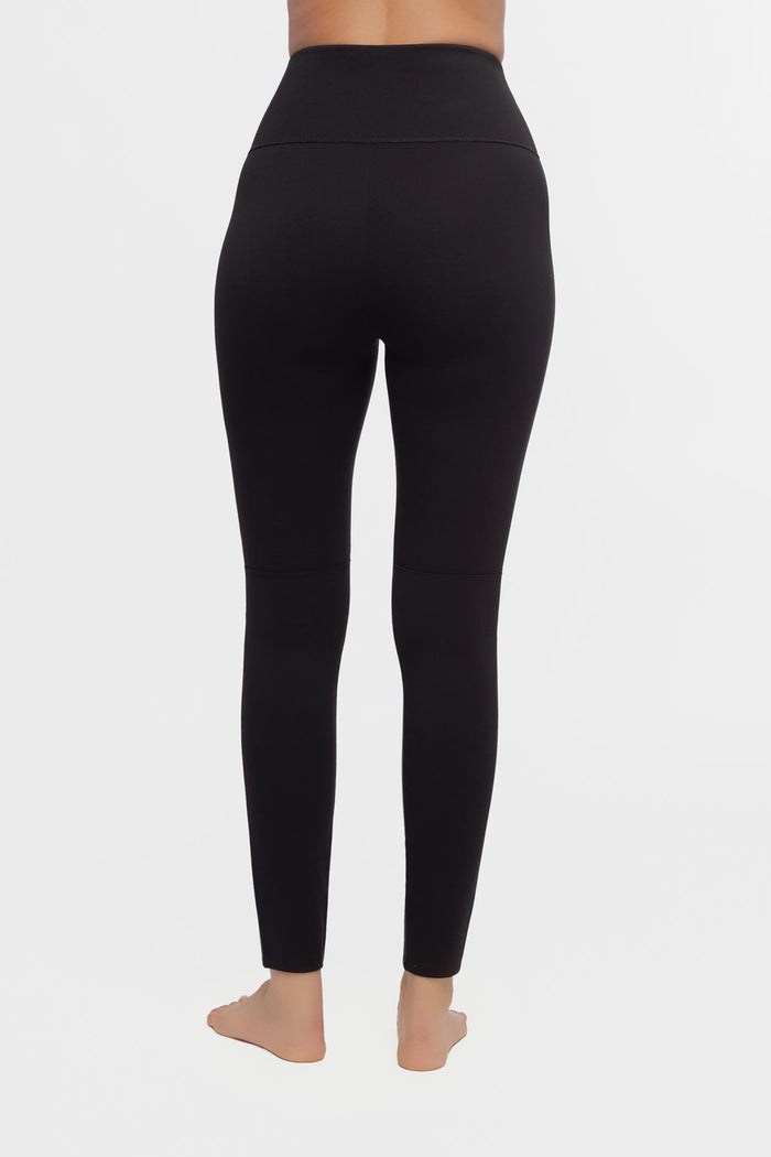 Mirasculpt Mix Media Legging in Black
