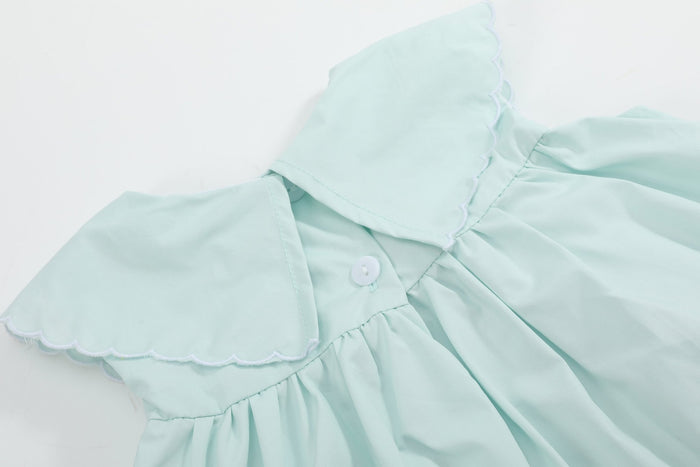 Misty Blue Fuzzy Chickies Dress - Lil Cactus