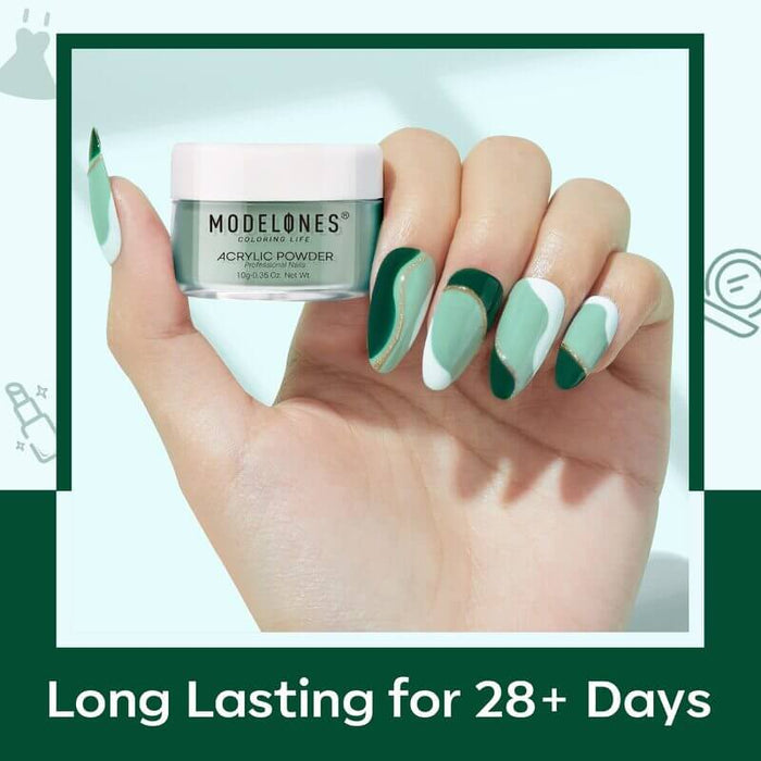 Misty Forest - 6Pcs Acrylic Powder Set (0.35 Oz) Acrylic Powder Set MODELONES #