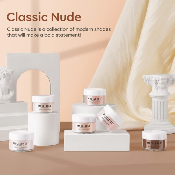 Mocha - 6Pcs Acrylic Powder Set (0.35 Oz) Acrylic Powder Set MODELONES #