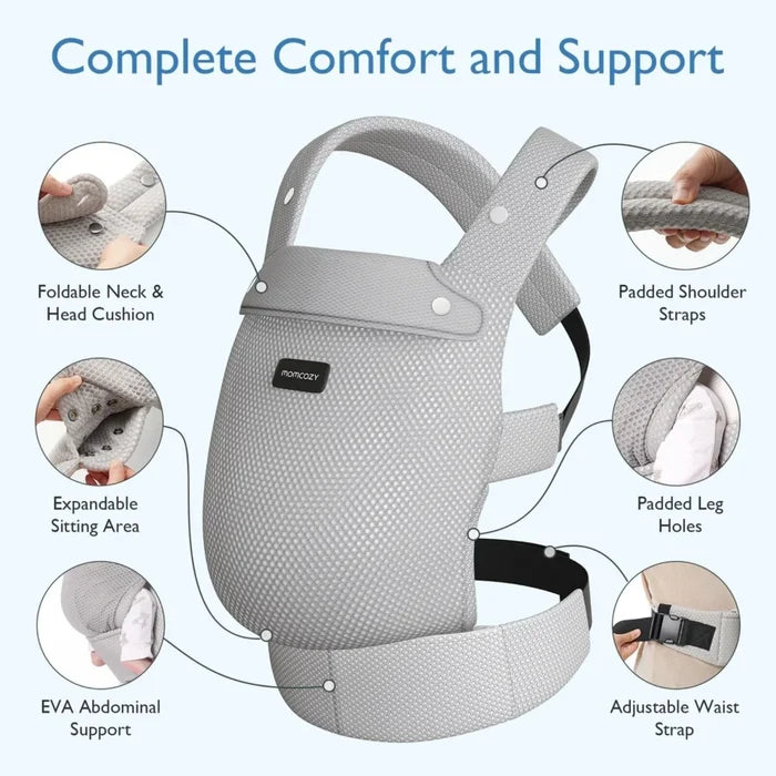 Momcozy Baby Carrier Newborn to Toddler Air Mesh - Grey - ebebek - Black Friday