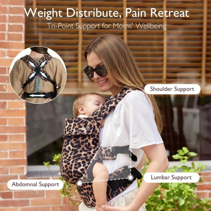 Momcozy Baby Carrier Newborn to Toddler Cotton - Leopard - ebebek - Black Friday