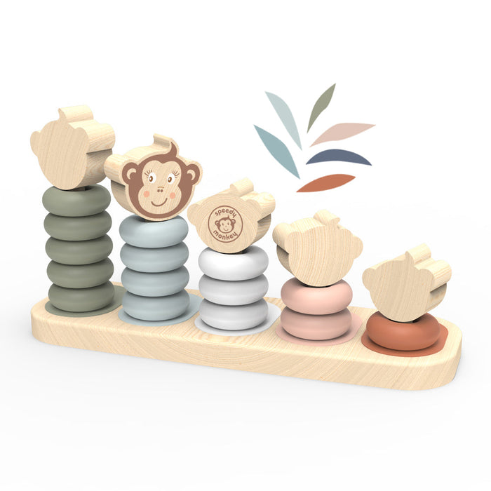 Monkey Family Stacker - Babies in Bloom