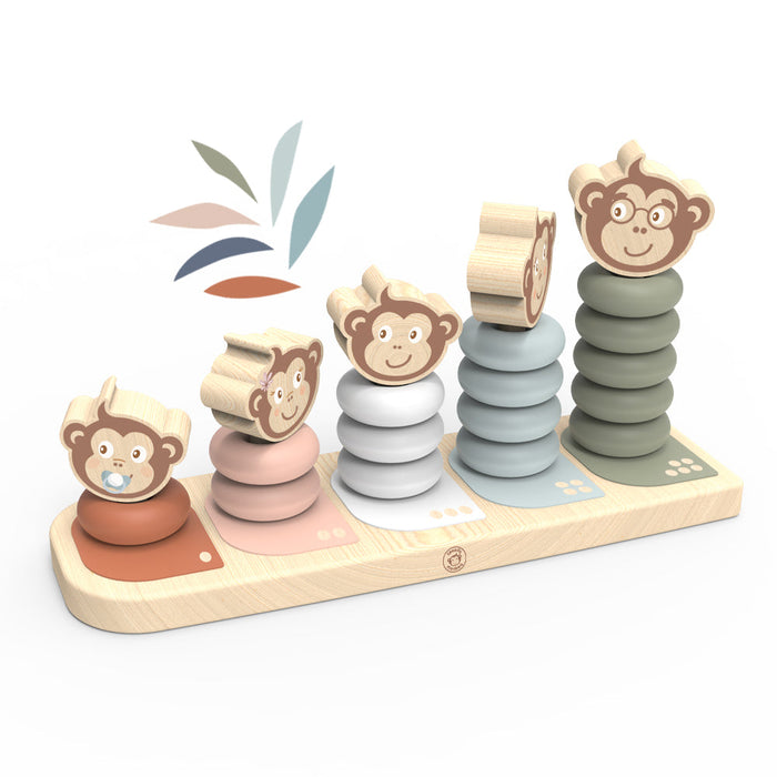 Monkey Family Stacker - Babies in Bloom
