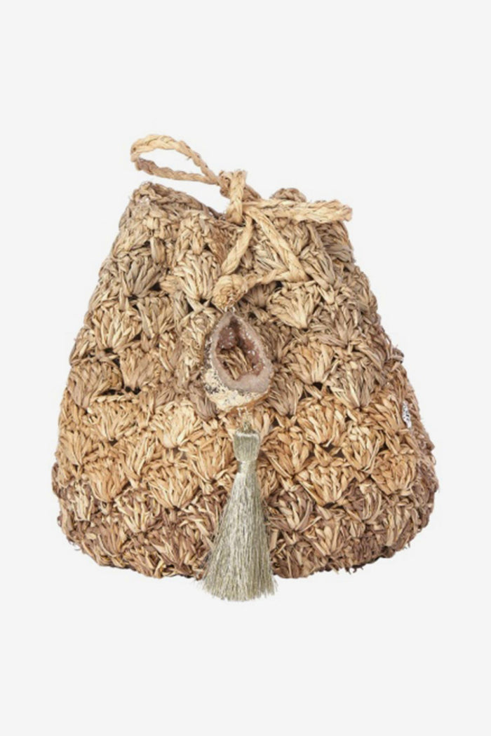 Montague Luc Wristlet in Nude/Gold