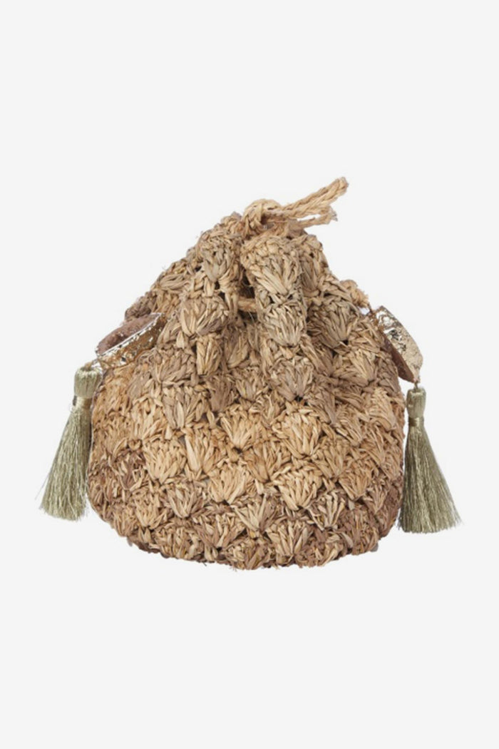 Montague Luc Wristlet in Nude/Gold