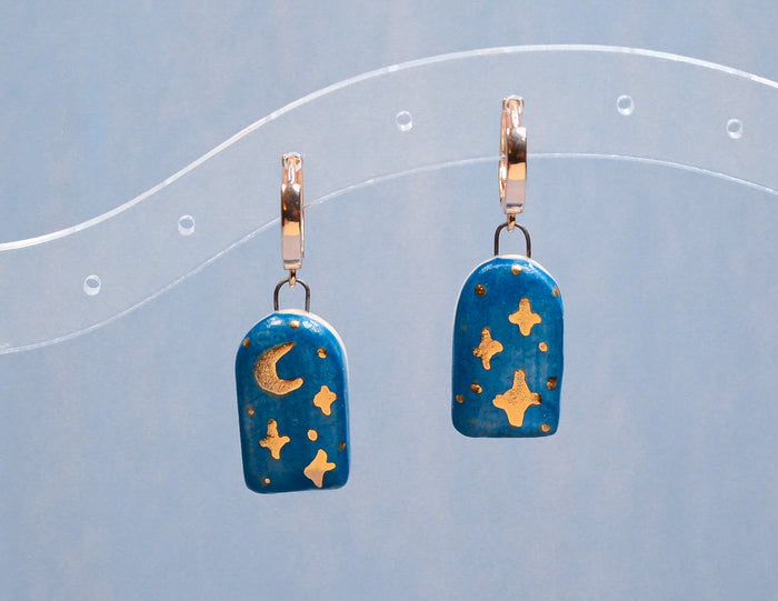 Moon and Stars Earrings