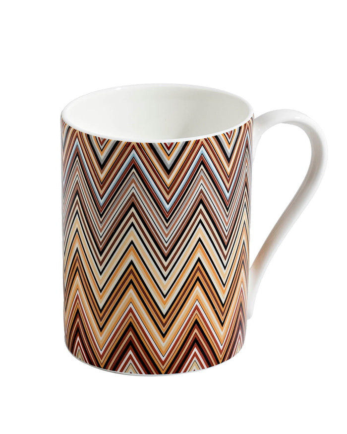 Mug Cup ZIG ZAG in Luxury Box Jarris 148 diam. 3", H 3.9", cap. 12.5 oz