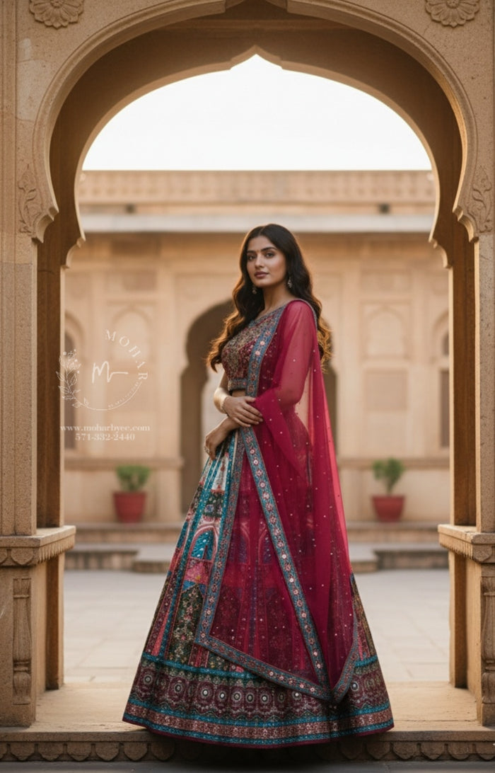 Multicolor Traditional Lehenga Choli Set