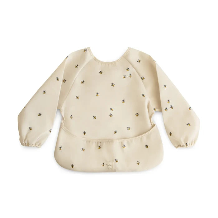 Mushie - Long Sleeve Bib in Bees