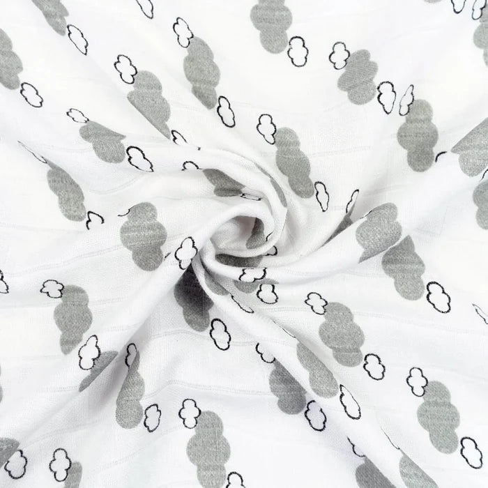 MuslinZ Bamboo/Organic Cotton Muslin Set - Grey Cloud - ebebek - Black Friday