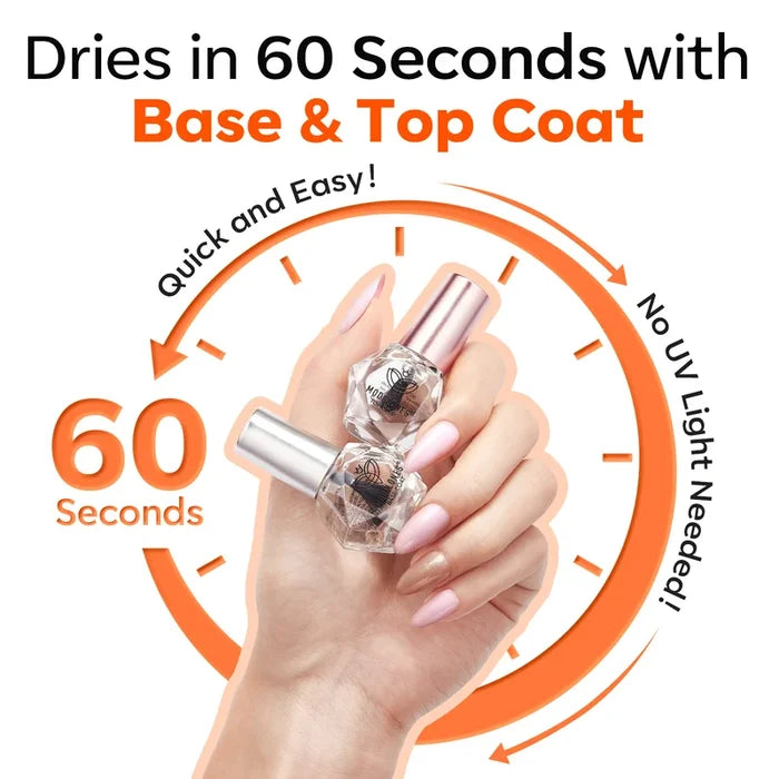 Nail Polish Top & Base Coat Set