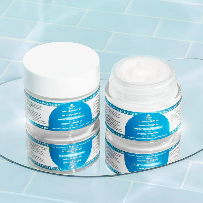Nature Spell Hylaronic Acid + Snow Mushroom Hydrating Water Cream 100ml Jar