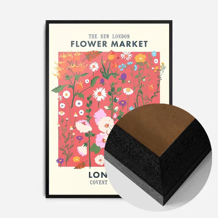 21x30cm | 8¼ x 11¾in / Black Wood Frame