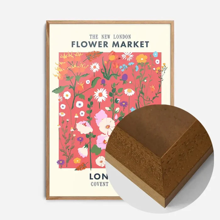 21x30cm | 8¼ x 11¾in / Oak Wood Frame