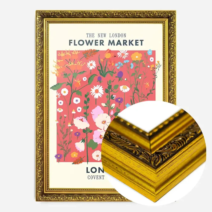 21x30cm | 8¼ x 11¾in / Gold Ornate Frame