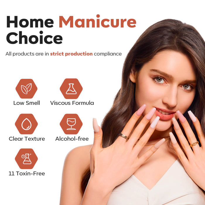 Crystal Aurora - Non-Stick Hands Solid Builder Gel (50g) Solid Builder Gel MODELONES #nude