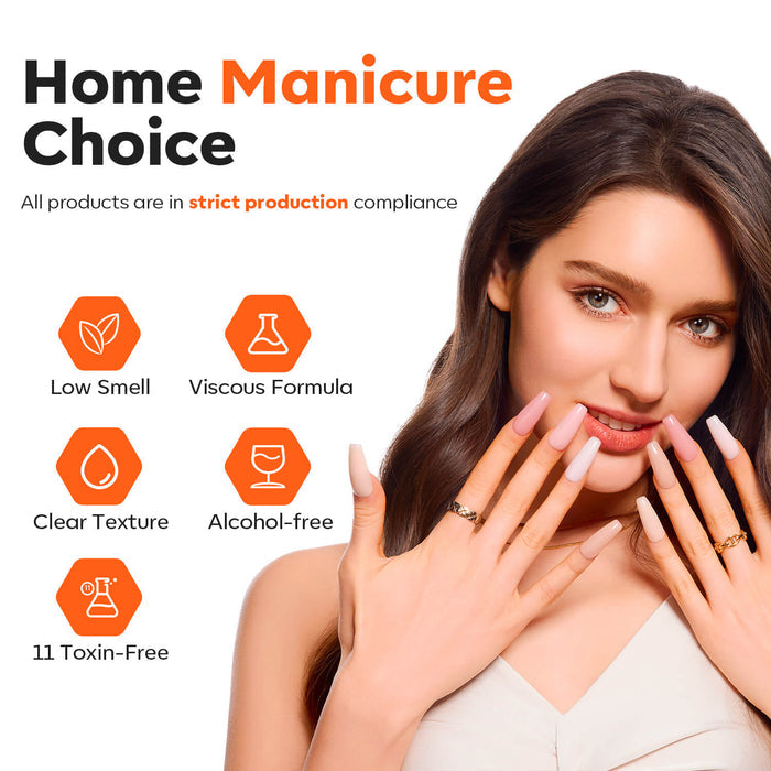 Crystal Aurora - Non-Stick Hands Solid Builder Gel (50g) Solid Builder Gel MODELONES #clear