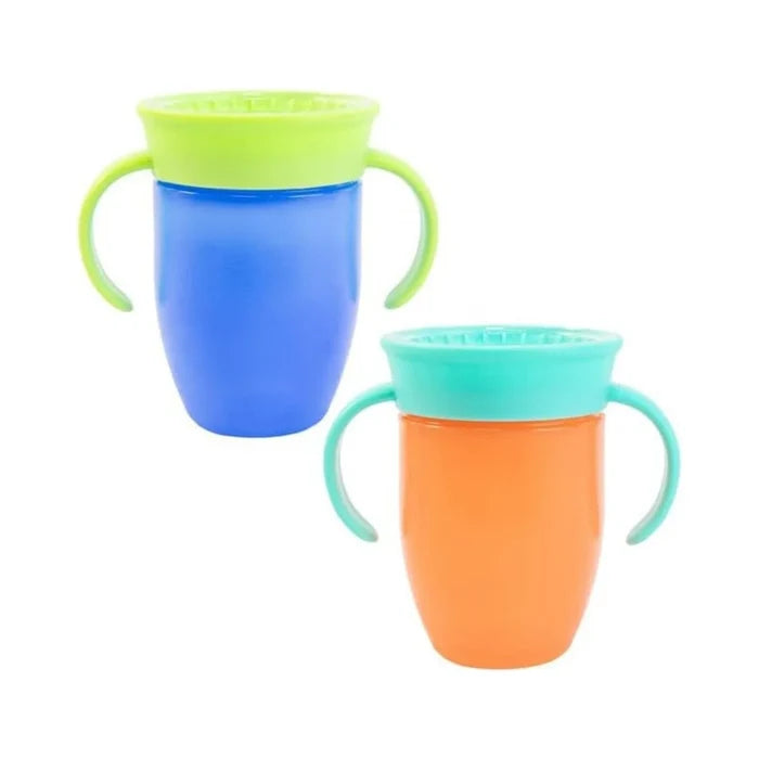 Nuby All Around Short Cup with Handles 210ml Assorted - ebebek - Black Friday