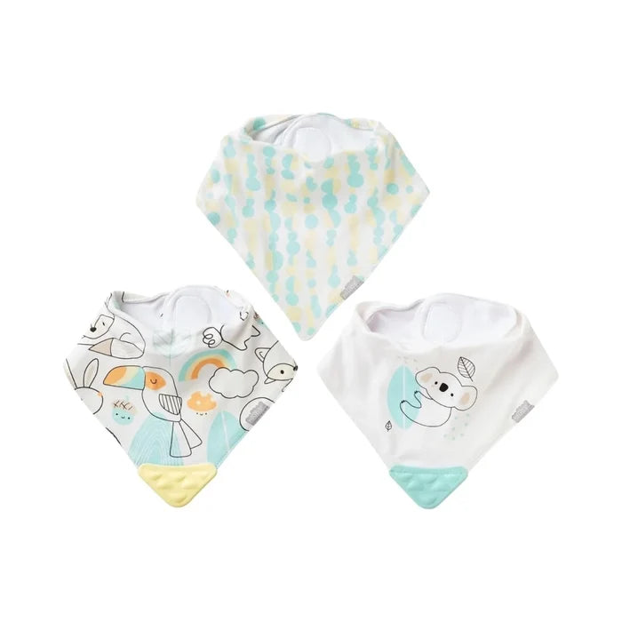 Nuby Bandana Bibs Pack of 3 Assorted - ebebek