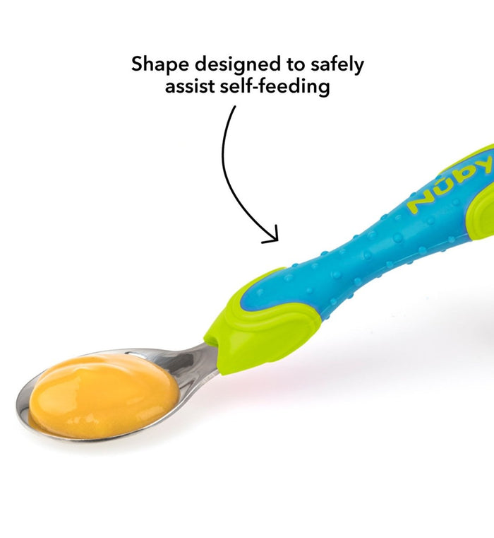 Nuby Stainless Steel Cutlery - ebebek - Black Friday