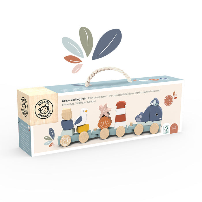 Ocean Stacking Train - Babies in Bloom