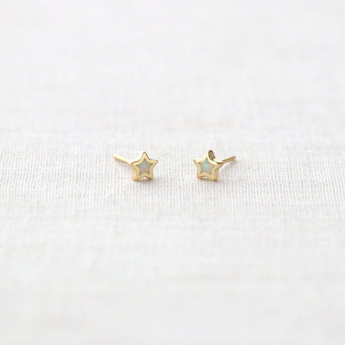 Opal Star Studs | 18K GV