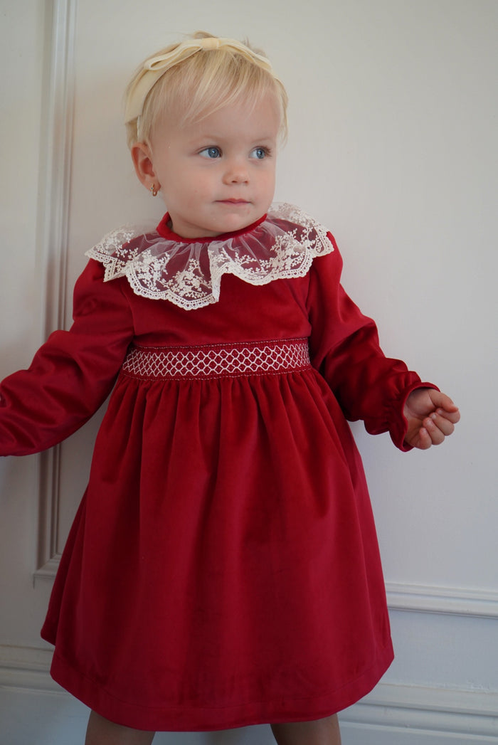 Ophelia Lace Velvet Dress