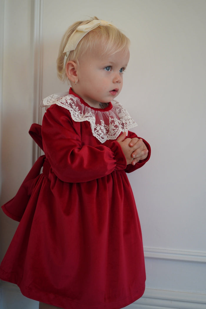 Ophelia Lace Velvet Dress