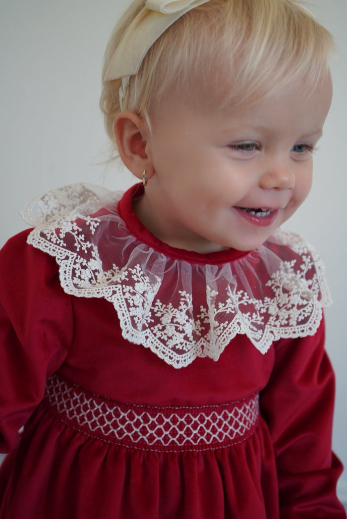 Ophelia Lace Velvet Dress