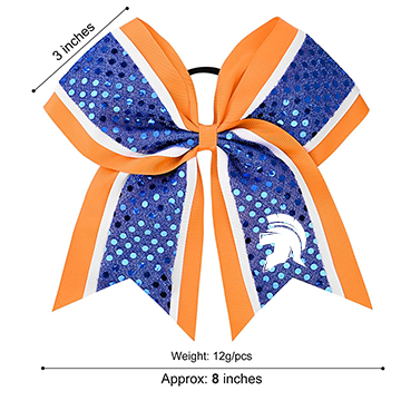 Orange and Blue Cheer Bow
