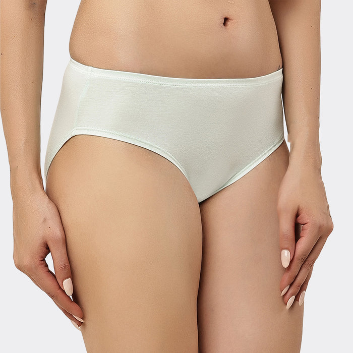 Organic Bamboo Inner elastic Mid waist Hipster for Women- (Pack of 3)