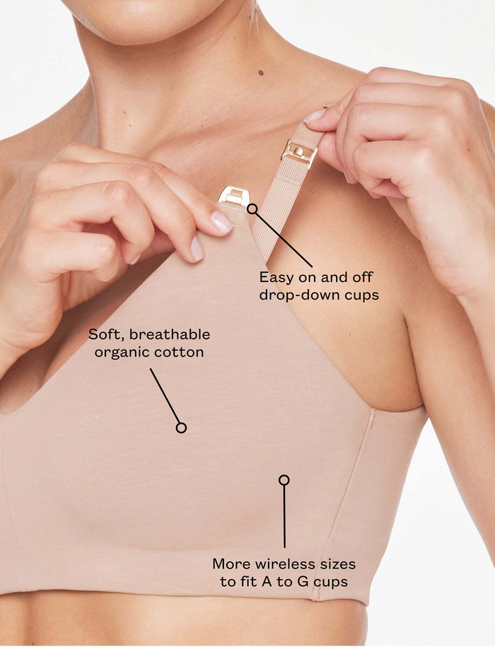 Organic Cloud Cotton Wireless Nursing Bra Bundle