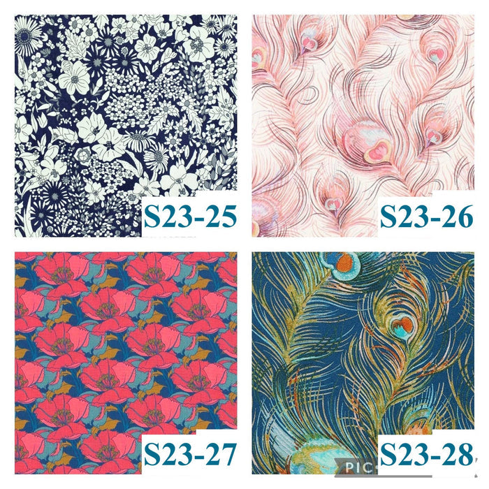 Oversize Liberty Shirt Dress Kimono 3/4 Sleeve: Button Through, Botanical Floral Print