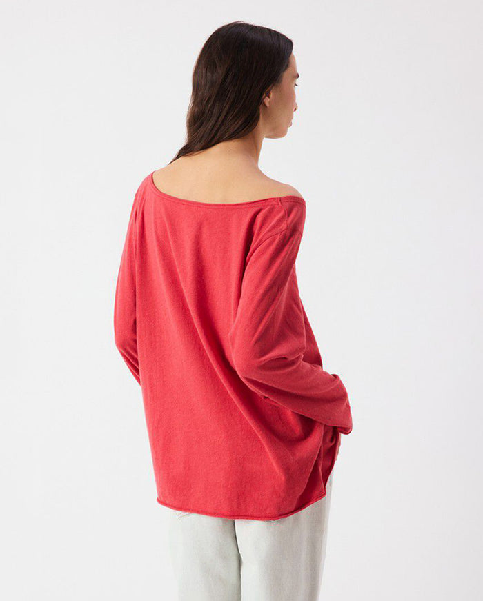 Oxyl Oversize L/S Tee - Thunder Red