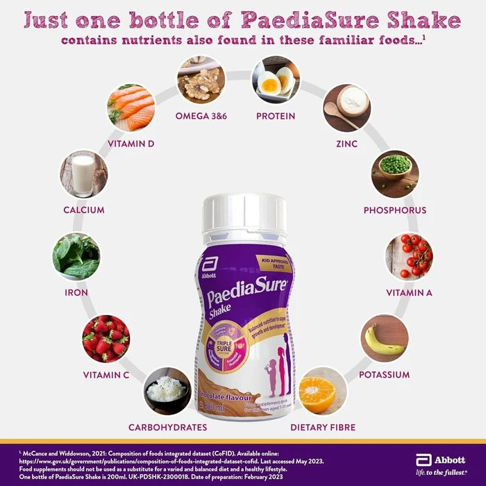 PaediaSure Shake Chocolate Flavoured 800ml (4x200ml) - ebebek - Black Friday