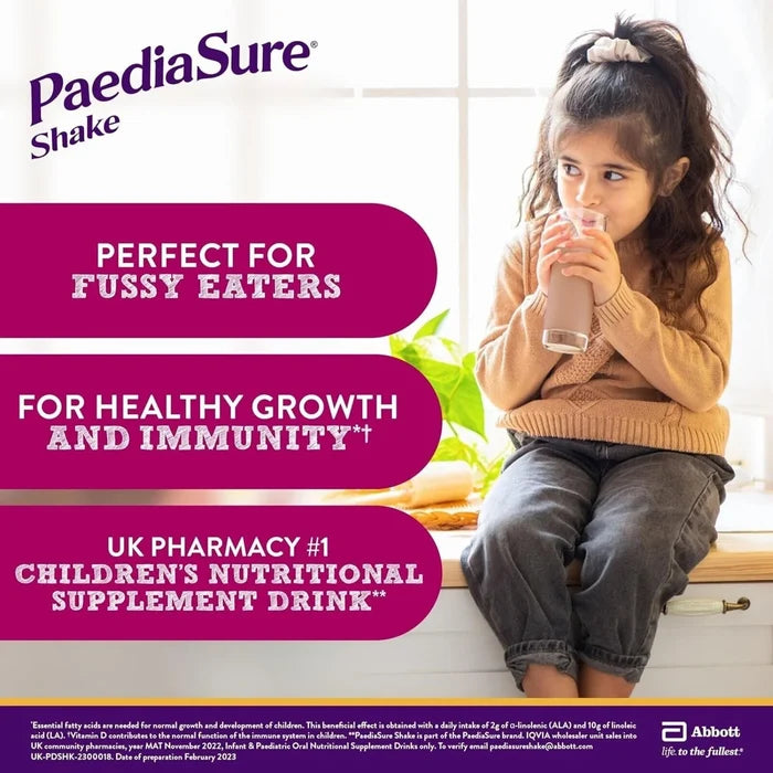 PaediaSure Shake Chocolate Flavoured Nutritional Supplement Powder for Kids 400g - ebebek - Black Friday