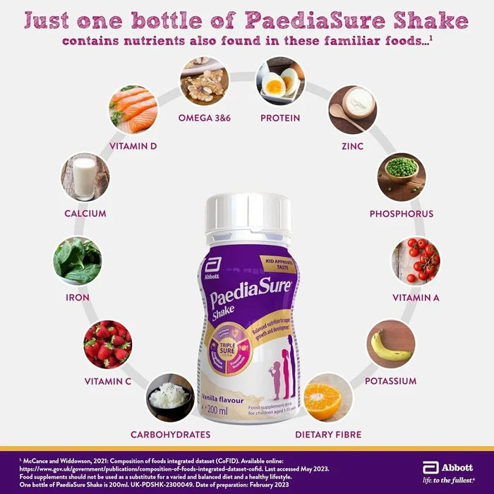 PaediaSure Shake Vanilla Flavoured 800ml (4x200ml) - ebebek - Black Friday