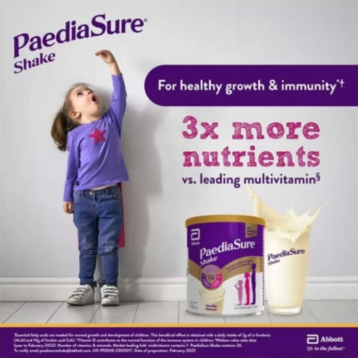 PaediaSure Shake Vanilla Flavoured Nutritional Supplement Powder for Kids 400g - ebebek - Black Friday
