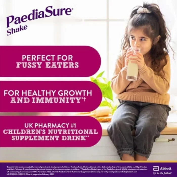 PaediaSure Shake Vanilla Flavoured Nutritional Supplement Powder for Kids 400g - ebebek - Black Friday