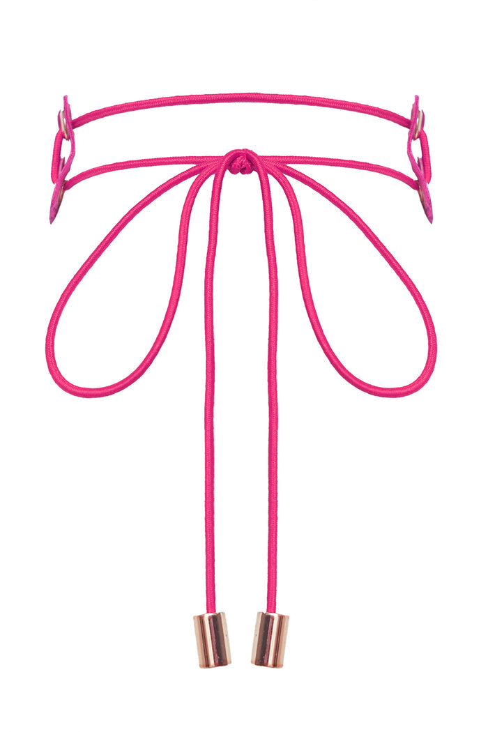Pansy Fuchsia choker by Secret Room