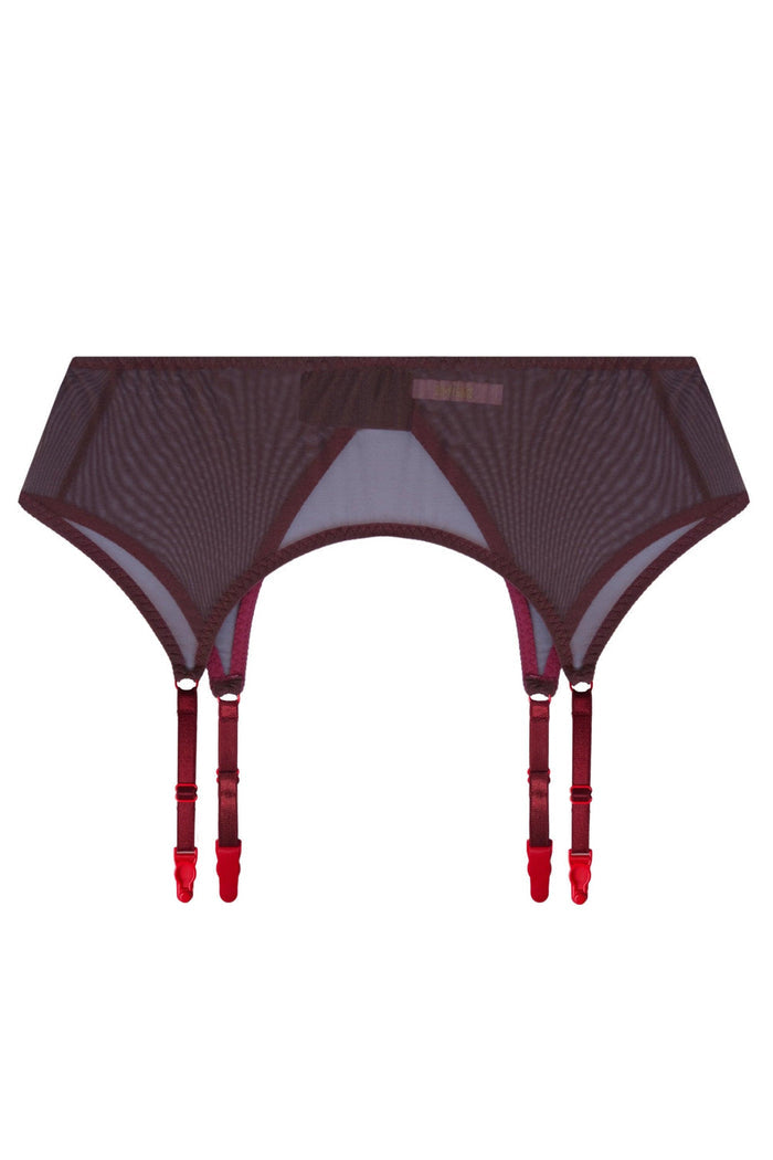 Parabola Brown garter belt - yesUndress