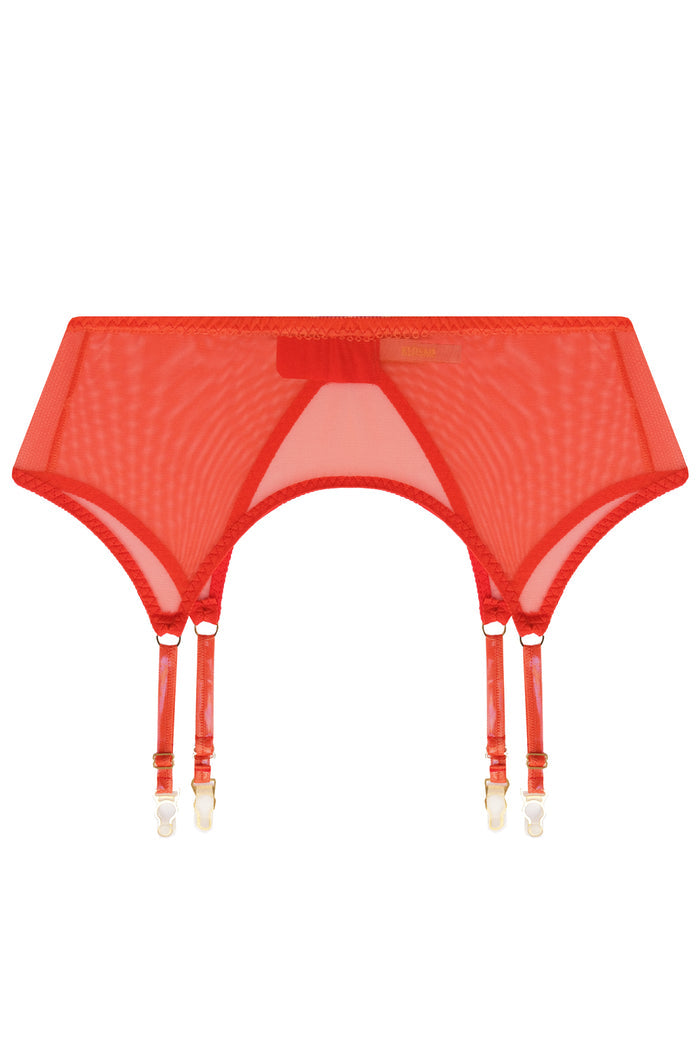 Parabola Tangerine garter belt