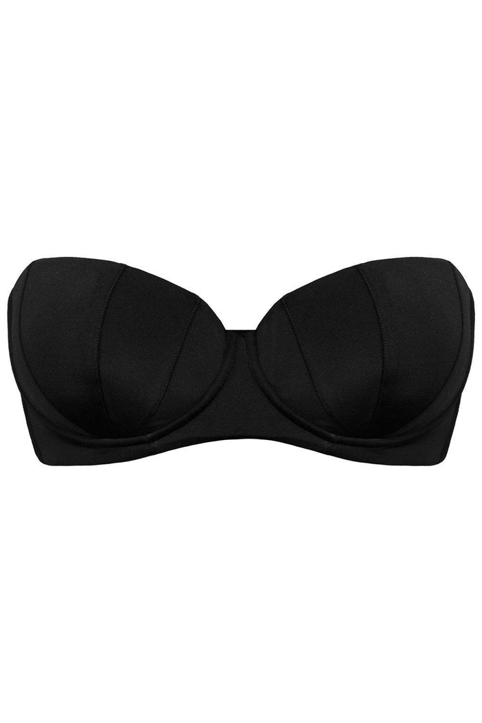 Parallelia Black balconette bikini top - yesUndress