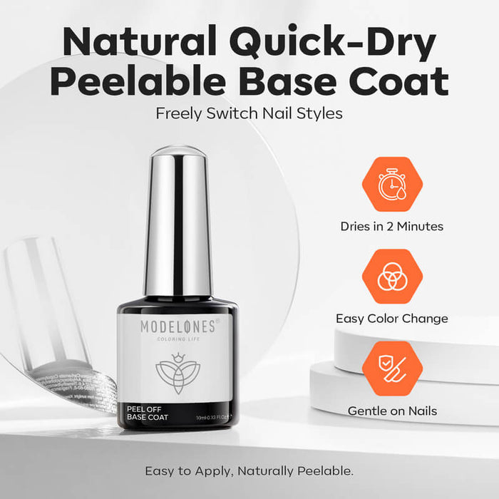 Peel Off Base Coat 10ml Top&Base Coat MODELONES #
